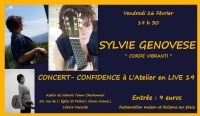 Concert - confidence : Sylvie GENOVESE. Le vendredi 26 février 2016 à Marseille. Bouches-du-Rhone.  19H30